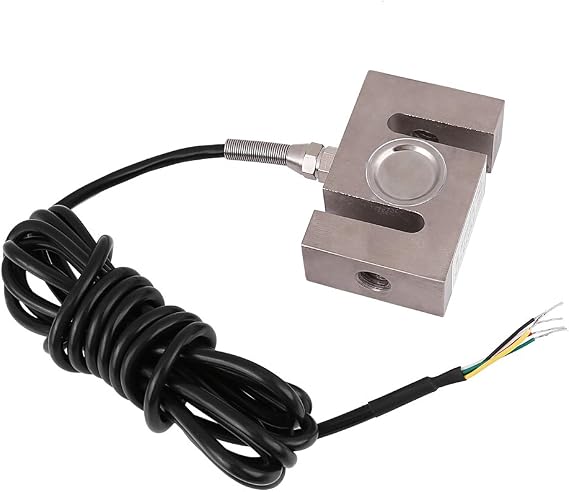 Load Cell, S Type Beam Load Cell Scale Sensor S Type Pressure Sensor With Cable Pressure Strain for Hopper Weight Tension Weighing