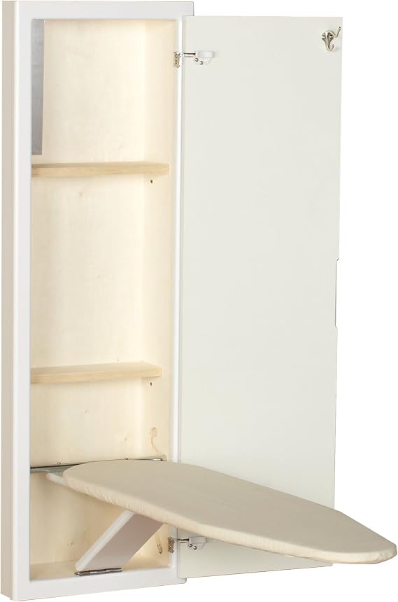 Household Essentials Stowaway in-Wall Ironing Board Finish: White