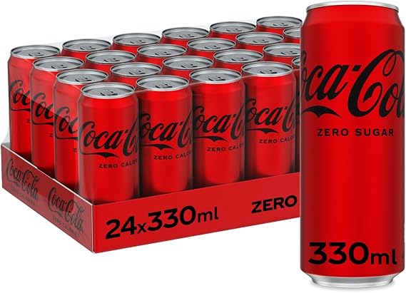 Coca Cola Zero Can, 330ml (Pack of 6)