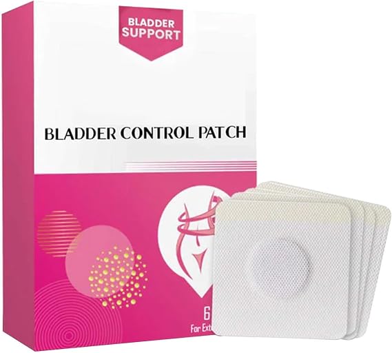 Bladder Control Patch for Urinary Incontinence, Overactive Bladder and Stress Incontinence Support, 6 Count