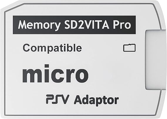 SD2Vita PS Vita Memory Card Adapter, MicroSD Memory Card Adapter - 1 Pack