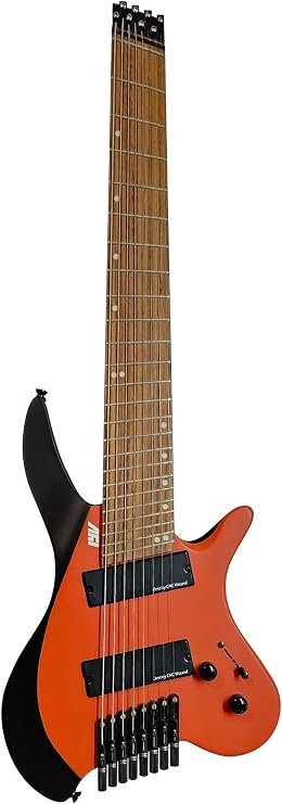 IYV, IYV-IEHLFF8-300 Multi-Scale Headless 8 String, Red Black, (IEHLFF8-300)