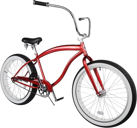 Tracer Avalon 29 Inch Beach Cruiser Bike Fat Tire Bikes (Red)|
