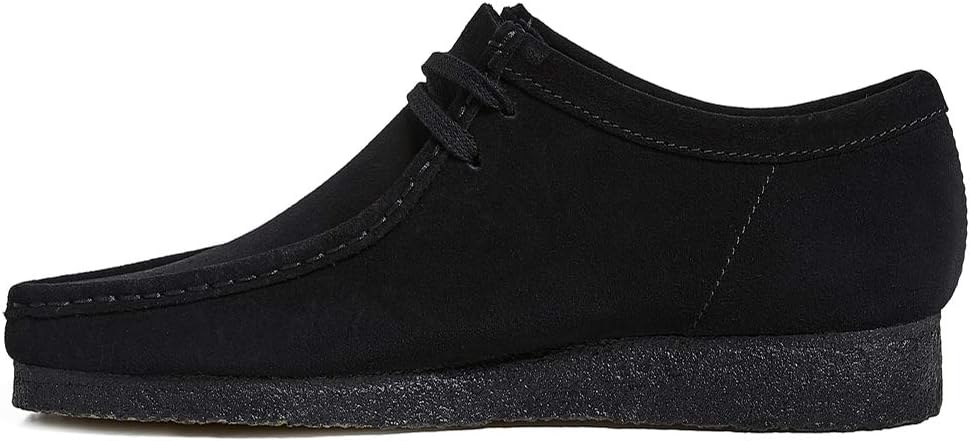 Clarks Men's Wallabee Shoe, Black Suede, 120 M US