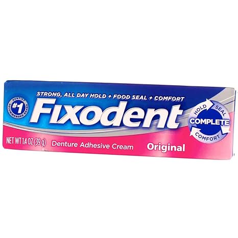 Fixodent Denture Adhesives Cream, Original - 45 ml (Pack of 6)