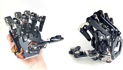 5 Dof Robot Hand with Servo, LeftRight Bionic Palm, Assembled Gripper for Programmable RobotLeft and Right Hand