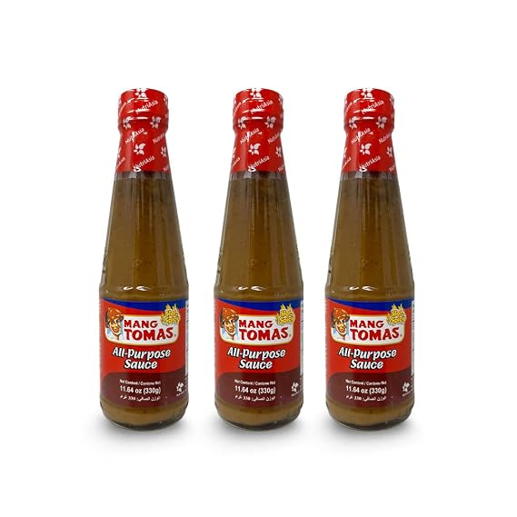 Mang Tomas All Purpose Sauce Pack of Three Hot & Spicy 11.64 Oz Per Bottle