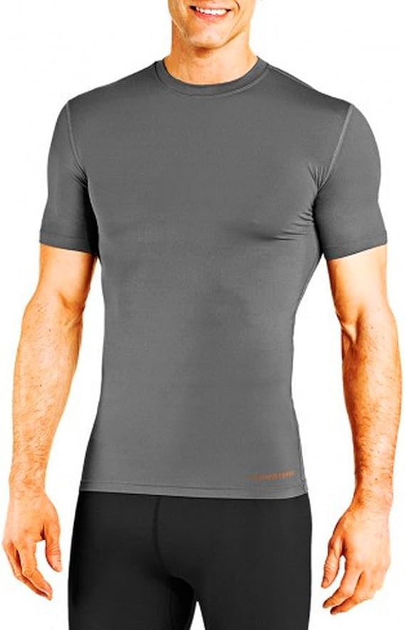 Tommie Copper Mens Core Compression Crew Neck Shirt | UPF 50, Breathable Base Layer for Sports, Gym & Support