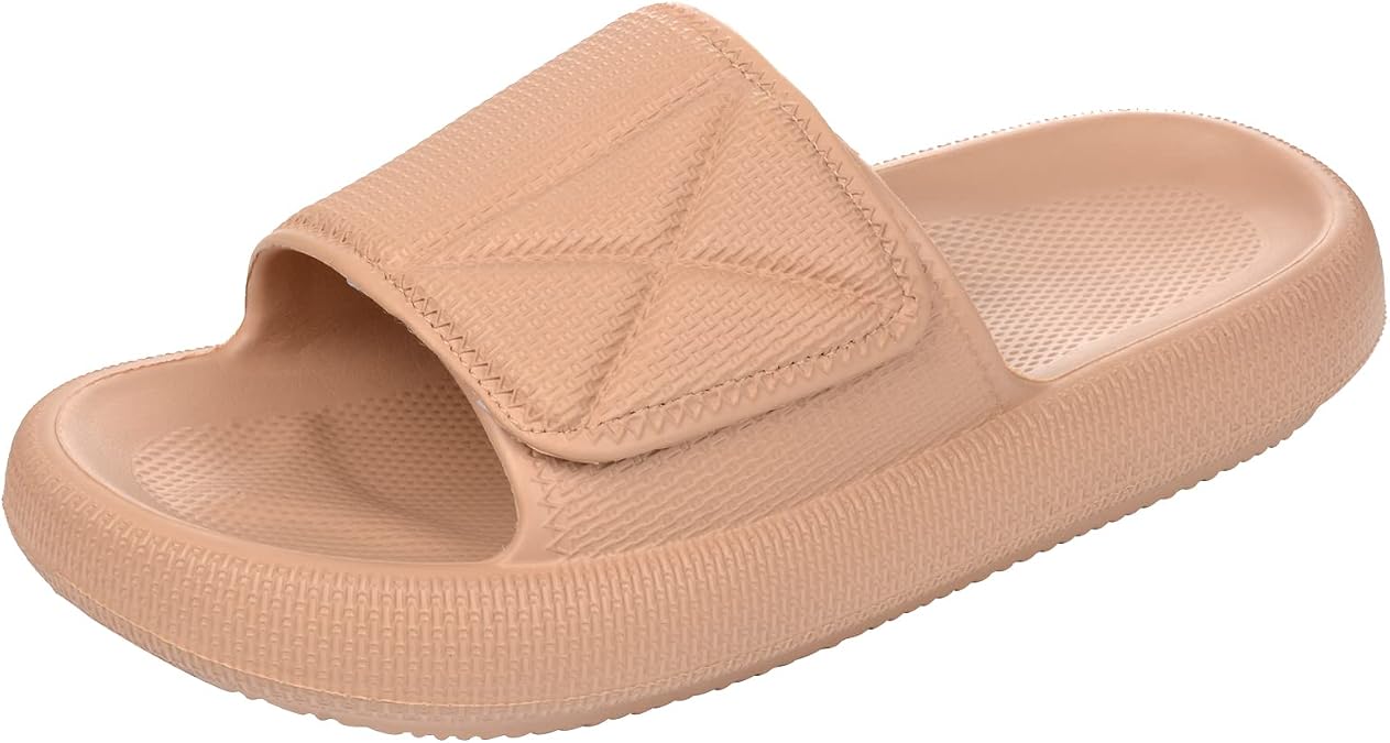 Cloud Slides For Women and Men, Pillow Slippers Bathroom Slides, Soft Comfy Thick Sole Sandals Quick Drying Pillow Slides