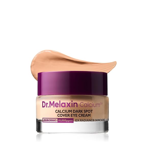 Dr.Melaxin Calcium Dark Spot Eye Cream 15g Niacinamide & Calcium Gluconate Eye Cream for Dark Circles, Under Eye Bags & Sagging | Hydrolyzed Elastin EX Volume Firming | Korean Eye Cream