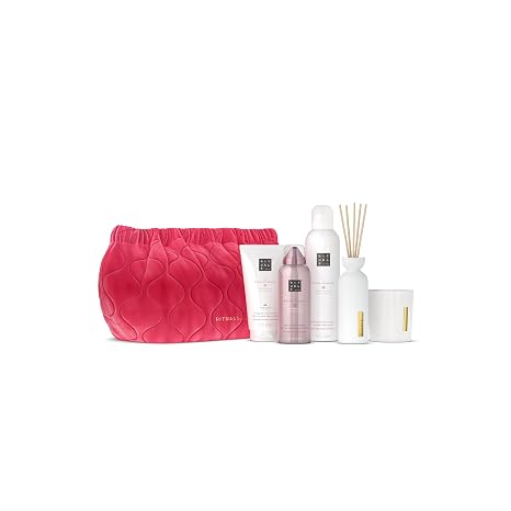 RITUALS The Ritual of Sakura Large Gift Set - Home and Skin Care Products with Cherry Blossom and Rice Milk Includes Reusable Wash Bag - A Self Care Kit with Soothing and Revita