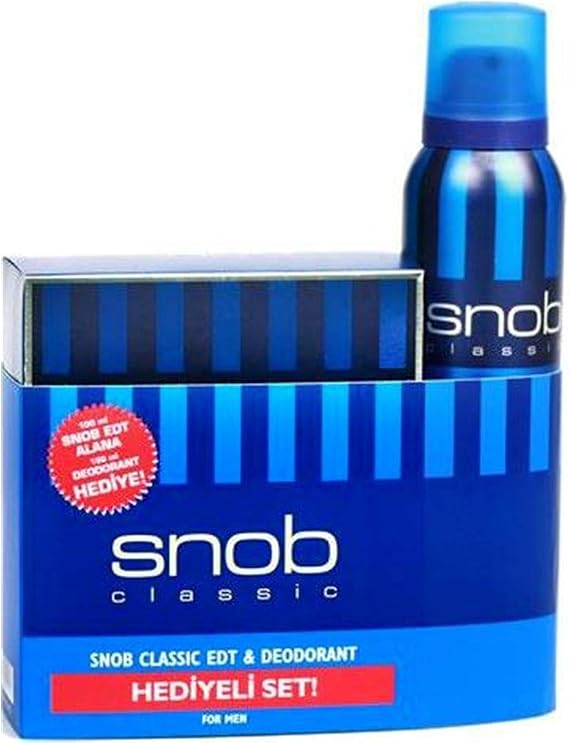 Snob Classic EDT+Deodorant Gift Set, 250 ml