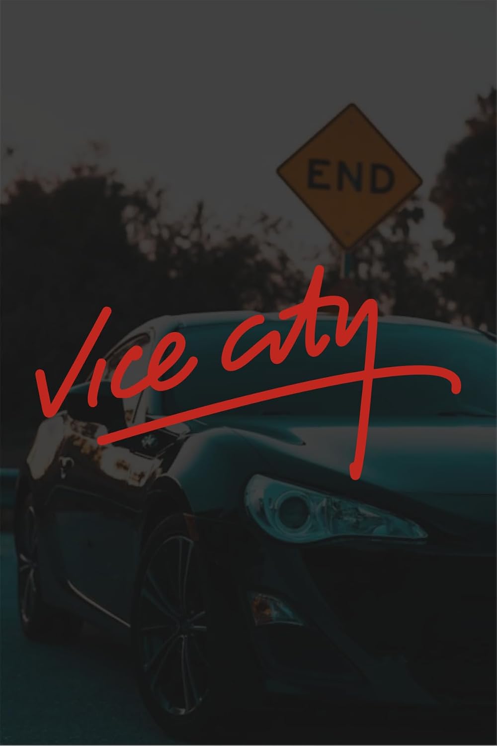 GTA Vice City Oto Araba Motor Cam Sticker Kırmızı 15x7,5 cm, qa789567918