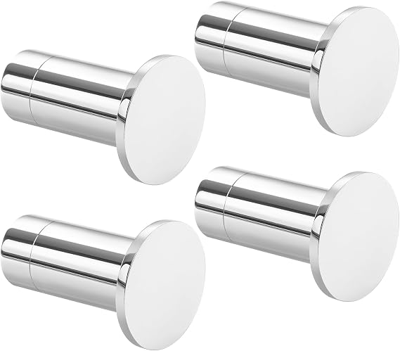 SAYAYO Chrome Coat Hooks Screw-in Bathroom Towel Hook for Hanging