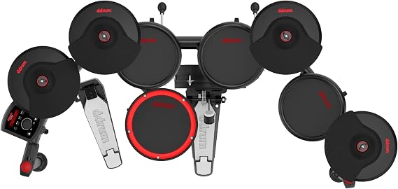 Ddrum E-Flex 9Pc Bluetooth Electronic Drums with Throne and Sticks