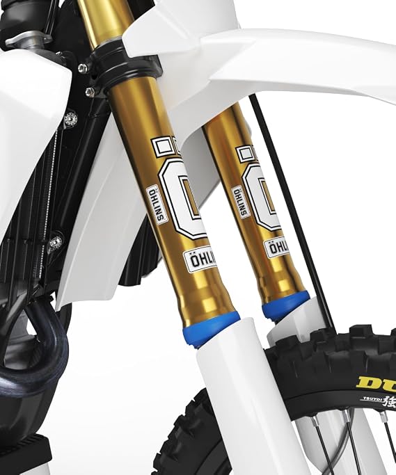 Ohlins Clear Fork Stickers Suspension Decals Set Left and Right (9x6.5) (OHN-STK-CLR-Set)