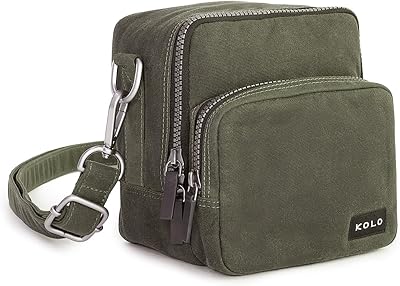 Kolo Carson Camera Bag for Polaroid Cameras, Light-Safe Film Storage, Strap, Sage
