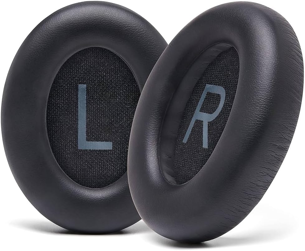 Bose 700 (NC700) Replacement Earpads, Black Leather Cushions, High-density Noise Isolation Foam