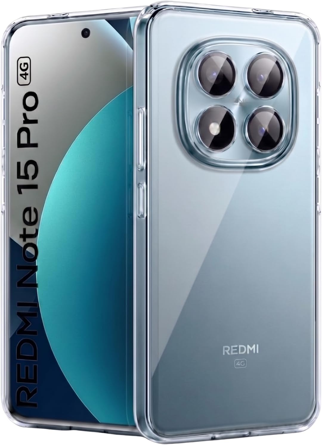 Rongep [Maxi-Clear] Redmi Note 15 Pro 4G için Şeffaf Telefon Kılıfı Kamera Yükseltili Redmi Note 15Pro 4g Koruyucu Esnek ve Hafif Yapılı Darbelere Karşı Tam Kaplayan Redmi Note 15 Pro 4G Kılıfı