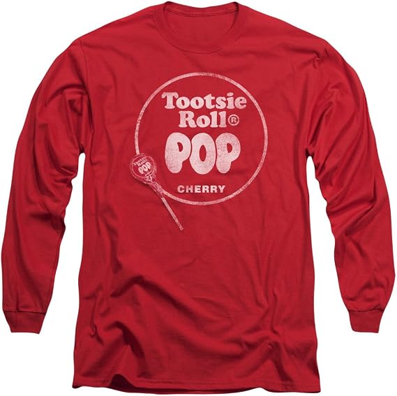 Tootsie Roll Tootsie Roll Pop Logo Unisex Adult Long-Sleeve T Shirt for Men and Women