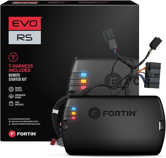 Fortin EVO-FORT1 Stand-Alone Add-On Remote Start Car Starter System For Ford IKT Round Metal Key Vehicles