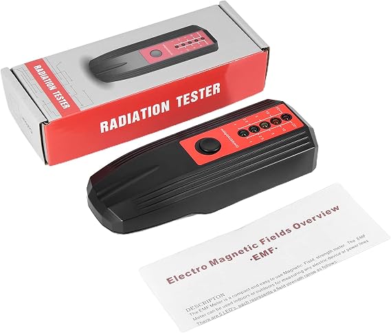 Meter Electromagnetic Field Radiation Detector Emission-Dosimeter Hand-held Portable Tester Tool Home Office Outdoor