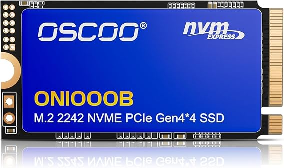 1TB M.2 2242 NVMe SSD PCIe Gen4 x4, Up to 4800MB/s, 3D NAND Internal SSD with Graphene Thermal Solution, for Laptop, Ultrabook, Lenovo ThinkPad, Dell Latitude, Intel NUC, Mini PC,Embedded Systems