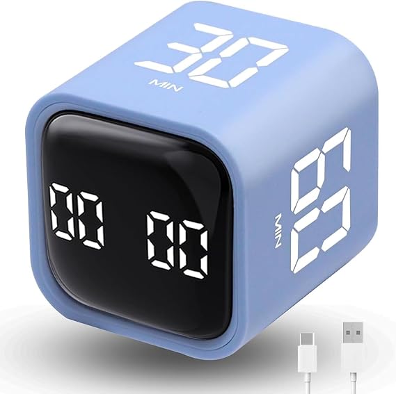 LUCKY TIME Productivity Timer Gravity Cube Timer Countdown & Countup Timer