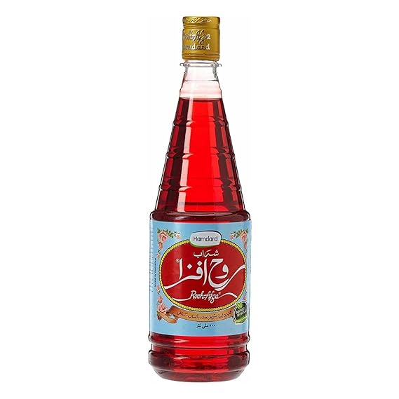 Hamdard Fruit Syrup (Sharbat Rooh Afza Syrup, 800 mL)