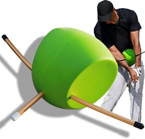 Golf Swing Training Aid - Golf training aids in Improving Hand Positioning， Golf swing trainer-Unique Alignment Rod Head - Helps Train Proper Swing Mechanics, Arm Structure, Sure Set, and Alignment