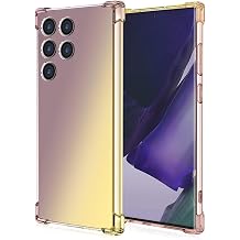 HONLEN Cover Designed for Smartphone, Compatible with RedMagic 11 Pro (6.85" Inches) Gradient Clear TPU Silicone Four Corner Reinforcement Drop Protection Case Black Gold