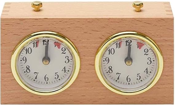 Chess Clock Tournament Wooden Portable and Professional Master Game Analog Chess Clock