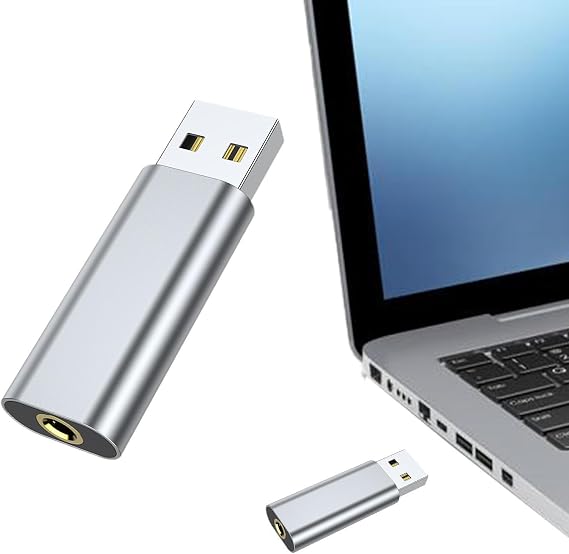 External Sound Card Universal Driver Free Portable Portable Plug Play Usb | Aux To Usb Adapter External for Laptop Desktop Computer Notebook Headset Headphone Audio Game League Of Legend Sou