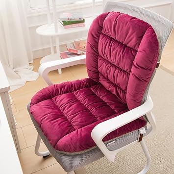 Desk Chair Cushion Office Chair Cushion Seat Cushion with Back Support Integrated Pad with Fixed Band for Sedentary Individuals