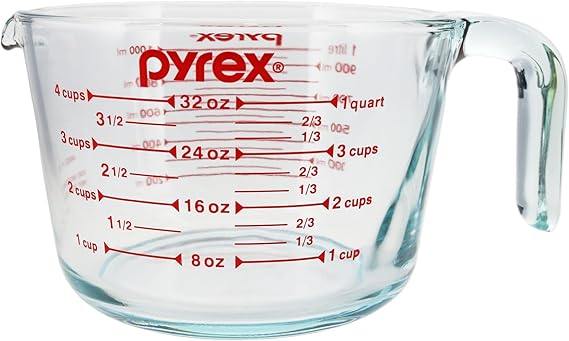 Pyrex 5301485 4 Cup Glass Measuring Cup - Made in USA