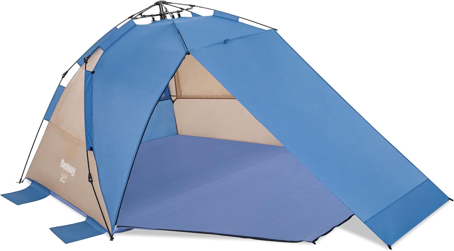 Bestway SwiftClick Kurulumlu Bestway Dome 4 Plaj Çadırı, 42 İnç ve 50 İnç x 7 ft 10 İnç x 49 İnç veya 1.07 m ve 1.27 m x 2,40 m x 1.25 m