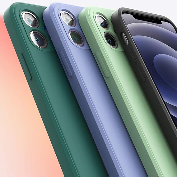 ZEZHOU Silicone Case for iPhone 11 6.1", Anti-Scratch & Fingerprint Resistant, Shockproof Soft Slim Gel Rubber Full Body Protection Cover, Lavender Gray