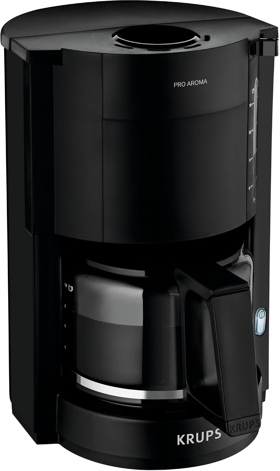 Krups F30908 Espresso machine 1.25L Black coffee maker - coffee makers (Freestanding, Manual, Espresso machine, Ground coffee, Espresso, Black)