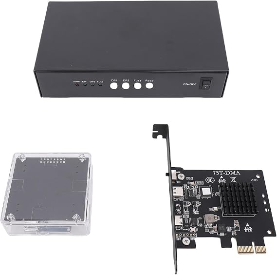 DMA Fuser, 144Hz Video Collection, KMBOX Keyboard Mouse Controller, Direct Memory Access Development Board Kit with Dual DisplayPort Inputs
