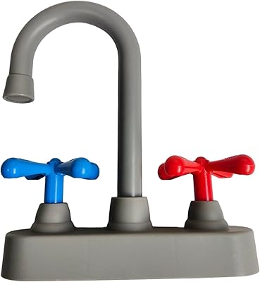 Toy Sink Accessories Simulation Plastic Kitchen Faucet Play Sink Model for Home & Outdoor Preschool Role-Playing Games