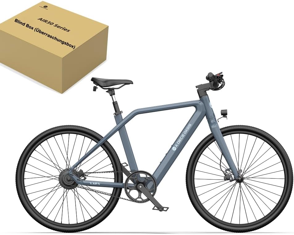 A Dece Oasis ADO e Bike Air30 28 Inch 700C E-Bike Electric Bicycle 370.00 Wh Battery Ebike WomenMen 1 Gear Moment Sensor Belt Drive ADO Smart App 3.5 Inch IPS Display