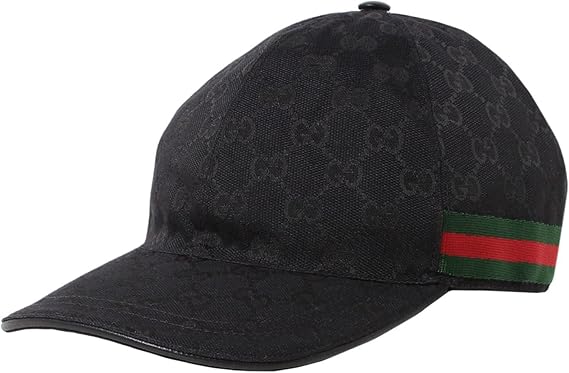 Gucci 200035-KQWBG-1060 Men's Baseball Cap, NERO/VRV