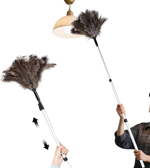 Extendable Ostrich Feather Duster up to 25-49 inches
