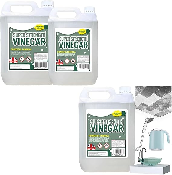 Super Strength 5L Vinegar 20% Strong Cleaning | For Sanitising, Cleaning & Descaling
