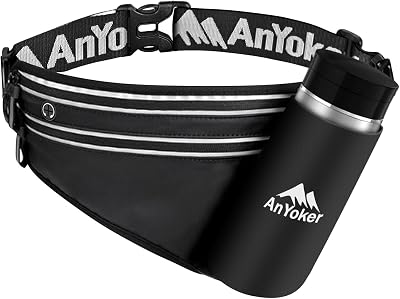 Running Hydration Belt with Water Bottle Holder, Walking, Hiking Fanny Pack for Phone, Key, Card, Outdoor sport Runners Essentials Accessories Marathon Triathlon Walking Jogging Gear Ink
