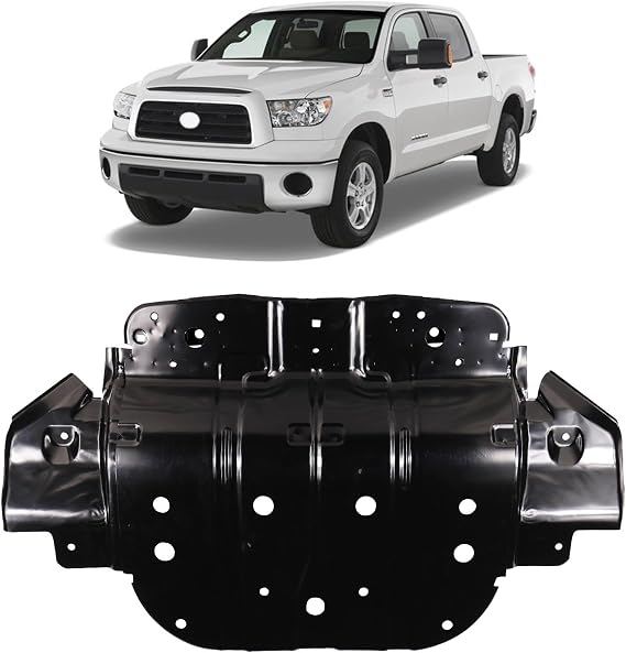 Engine Splash Shield Skid Plate 51410-0C010, Compatible with Toyota Tundra 2007-2019, Sequoia 2008-2022, Engine Under Cover Assembly, Undercar Shield Protection Board Guard