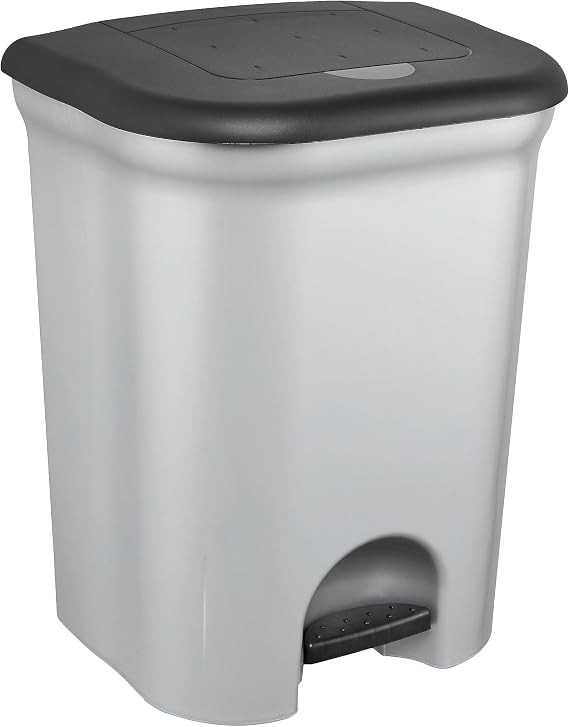 keeeper Treteimer mit 2 Abfallbehältern 2x 11 l Torge Silber