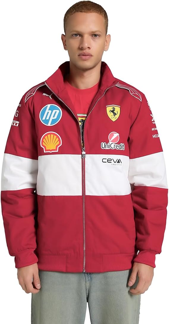 PUMA Scuderia Ferrari F1 2025 Team Vintage - Rennjacke - Rot - Größe: XL