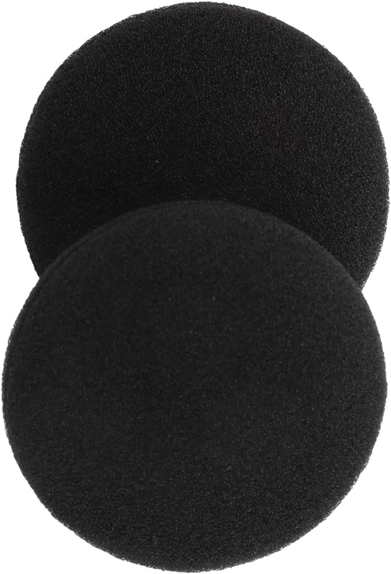Memory Foam Replacement Ear Pads Cushions Headphone Earmuffs Compatible with Over-Ear Headsets Multiple Sizes 3CM 4CM 4.5CM 5CM 6CM Soft Elastic Sponge Cover Black(4CM)