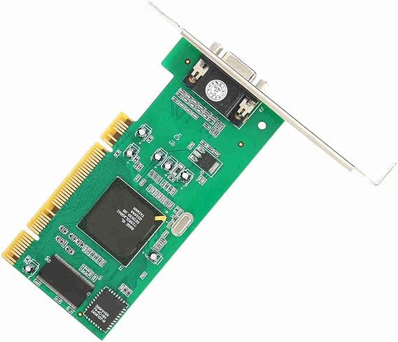 Graphics Card,MultiDisplay Video Card,Graphics Card VGA PCI 8MB 32Bit Desktop Computer Accessories,Low, Low Consumption Graphics Card